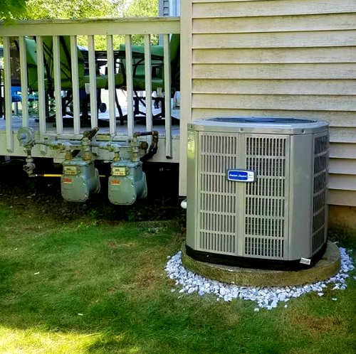 American Standard Condenser installation